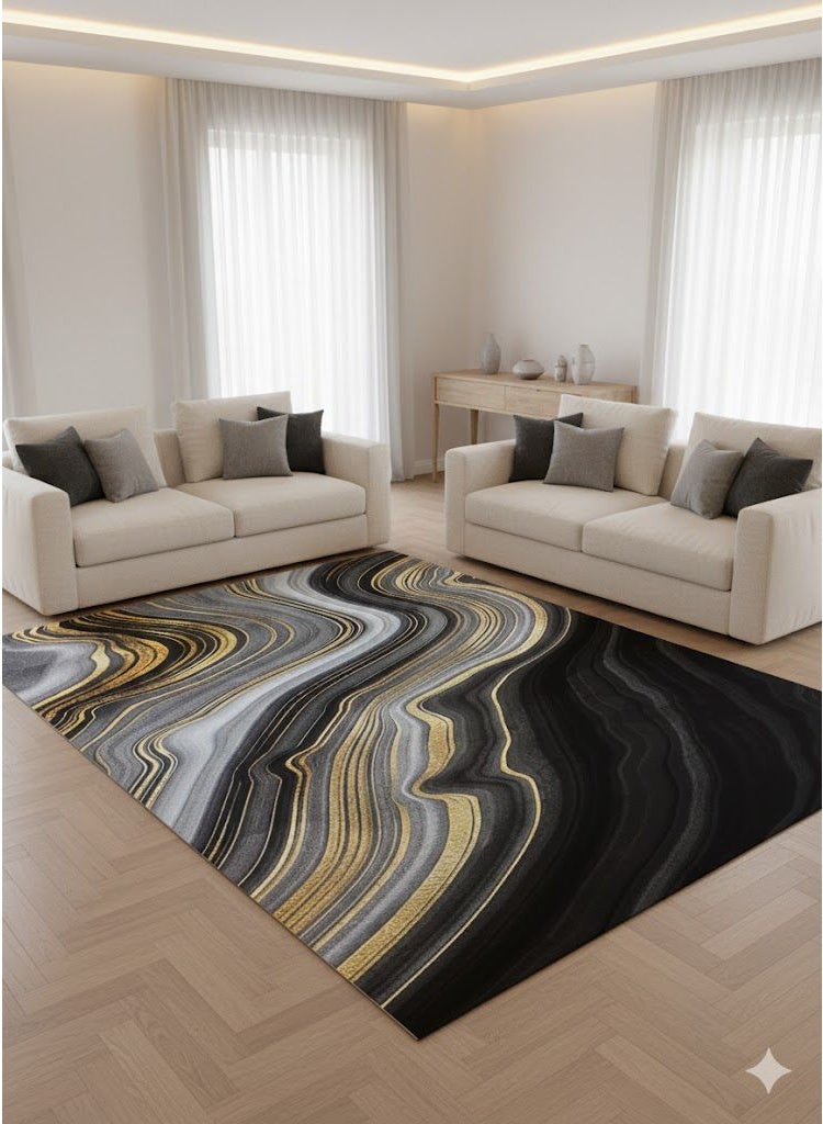 بديل السجاد ,من ثري دي ظهر من حبيبات الدوتس معالج ضد الانزلاق مقاس 180*280سم - Image 1